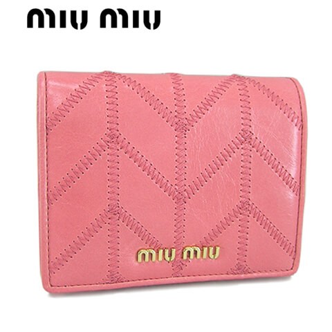 21秋冬新作 ミュウミュウ Miu Miu レディース 2つ折財布 サイフ 5mv4 2dvu Geranio F0410 Vit Shine Patch パッチワークモの通販はau Pay マーケット World Club 19