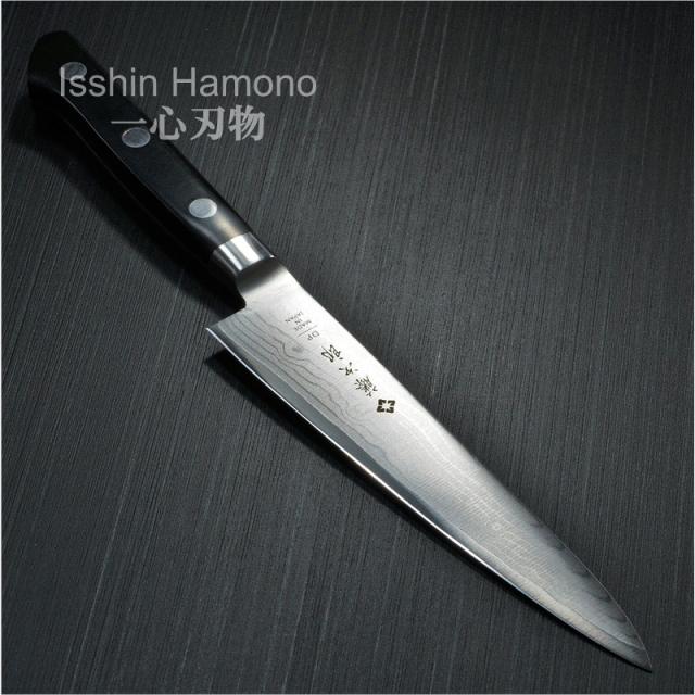 驚異の切れ味 日本製 鋭い切れ味永続き ペティナイフ150ｍｍ サビに強い ダマスカス包丁 V金10号 コバルト合金鋼 ステンレス 口金付の通販はau Pay マーケット 一心刃物