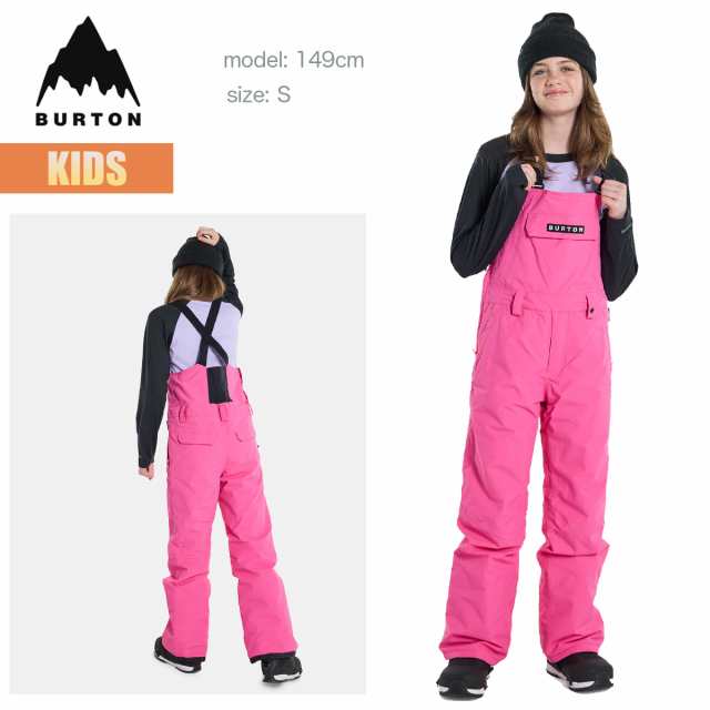 Burton ビブパンツ キッズ ジュニア ガールズ 130 S - スノーボード