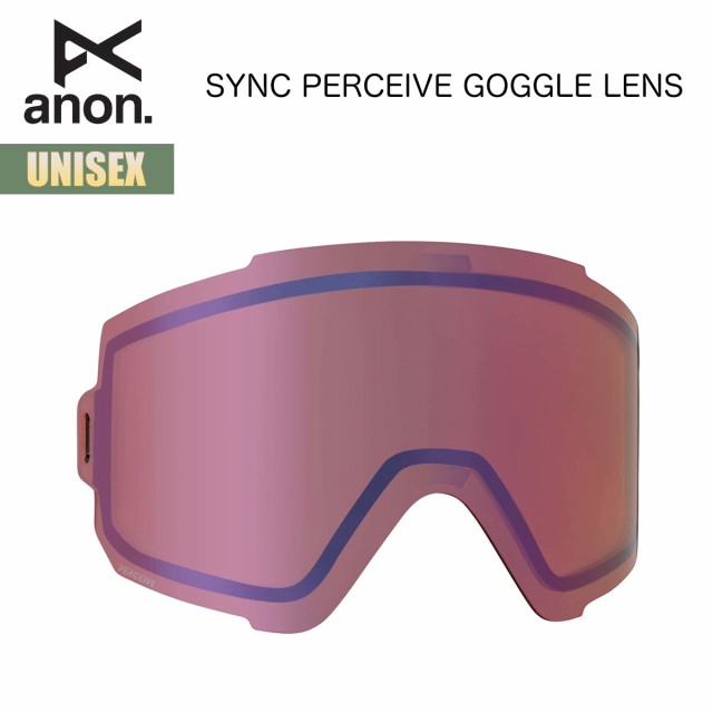 アノン スノーゴーグル レンズ 24-25 Anon Sync Perceive Goggle Lens W25JP-222761 シンク Cloudy Pink レンズのみ スペアレンズ