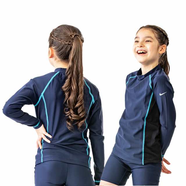 10%OFF】ナイキ 水着 女の子 NIKE SWIM GIRLS ロングスリーブ UV