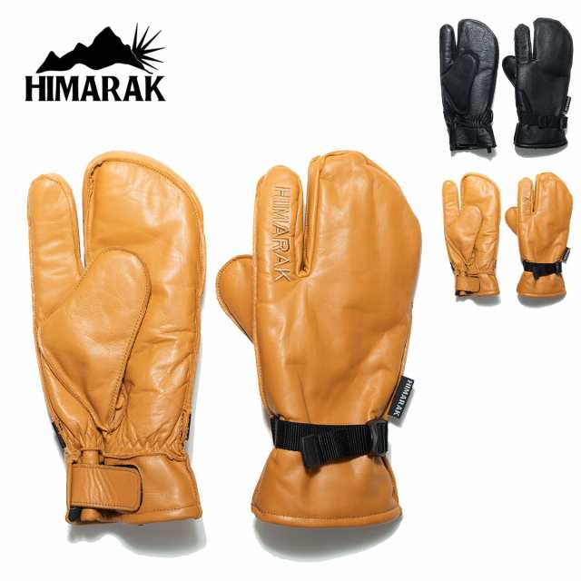 ヒマラク グローブ HIMARAK RUM GLOVE ラム バックカントリー 保温 パウダー レザー 革 ミトン ユニセックス  スノーボードグローブ｜au PAY マーケット