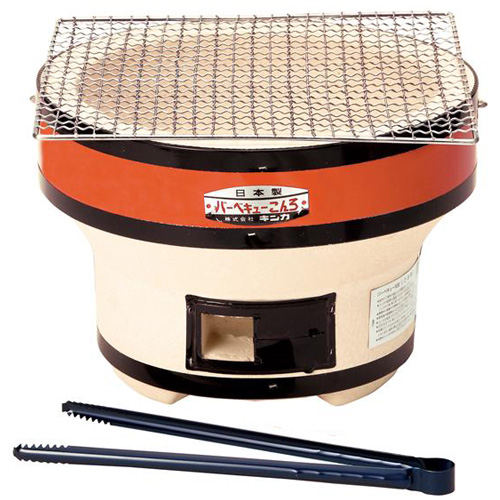 キンカの珪藻土 七輪 バーベキューコンロ 丸型 B5 直径315 H215mm の通販はau Pay マーケット いにしえの炎