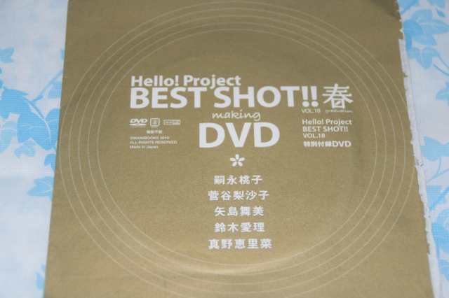 Hello!Project BEST SHOT!! 春 嗣永桃子 菅谷梨沙子 矢島舞美 鈴木愛理 真野恵里菜 付録DVD 未開封