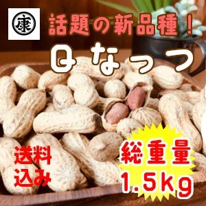 さや煎り落花生  新豆　令和6年産千葉県産Ｑなっつ 1.5kg (500g×3袋) チャック付袋入　お中元　お歳暮　父の日の通販は