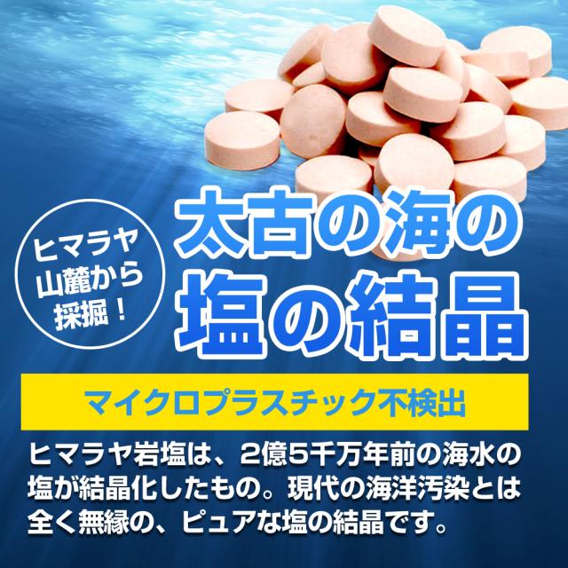 【送料無料/大口割引】 ヒマラヤ岩塩タブレット【携帯ケース入り50錠】 ×50個セット （熱中対策グッズ・塩飴・熱中飴）_4