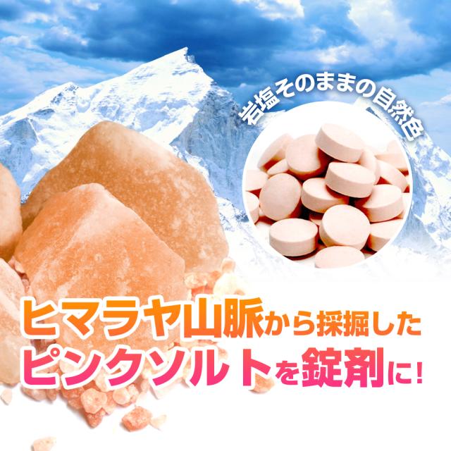 【送料無料/大口割引】 ヒマラヤ岩塩タブレット【携帯ケース入り50錠】 ×50個セット （熱中対策グッズ・塩飴・熱中飴）_5