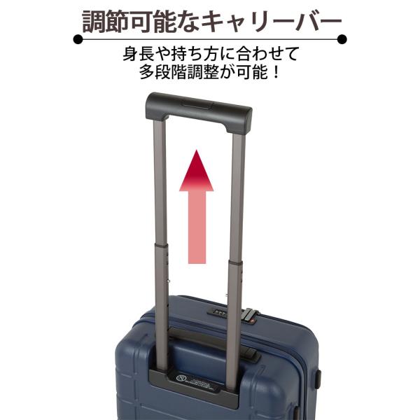 ACE エース スーツケース エスカレラ フロントオープン キャリーバッグ 拡張 機内持込 国際線 国内線 34〜40L Sサイズ 8輪 TSロック 05651_10