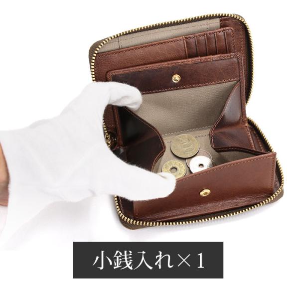 バギーポート 財布 BAGGYPORT 二つ折り財布 メンズ 二つ折り 折財布 ミドルサイズ ラウンドファスナー スウェード 男性 通勤 通学 本革 FZKM-11_7