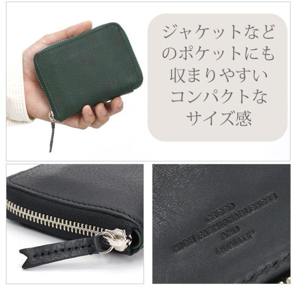 クリード 財布 Creed OE オーイー メンズ レディース 二つ折り財布 ミドルウォレット 二つ折り ラウンドファスナー 大人 男性 女性 男女兼用 本皮 牛革_5