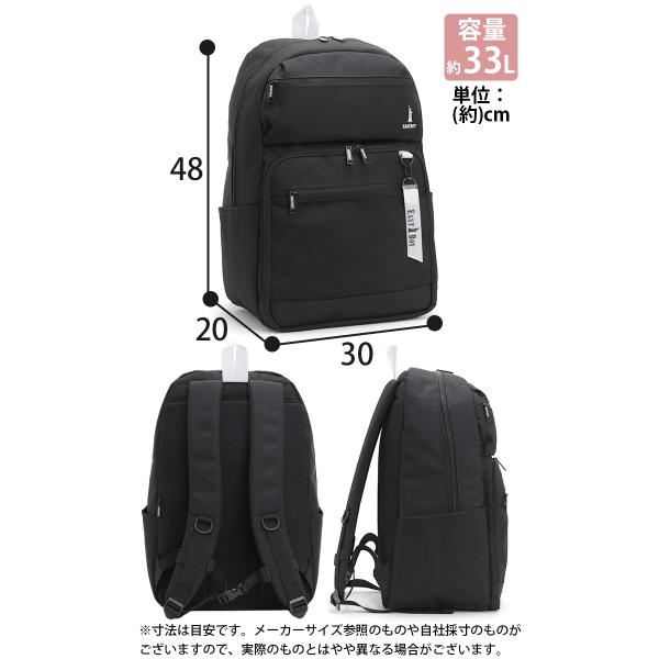 EASTBOY イーストボーイ リュック リュックサック デイパック レディース 女性 女子 A4 B4 撥水 33L 大容量 高校生 通学 部活 放課後 女子 女子高生 EBA104_4