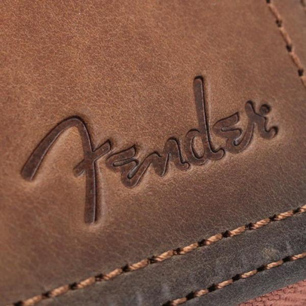 フェンダー 二つ折財布 Fender Stratocaster ラウンドファスナー ミドルサイズ メンズ 男性 札入れ カード収納 小物 レザー 本革 牛革 コンパクト シンプル_3