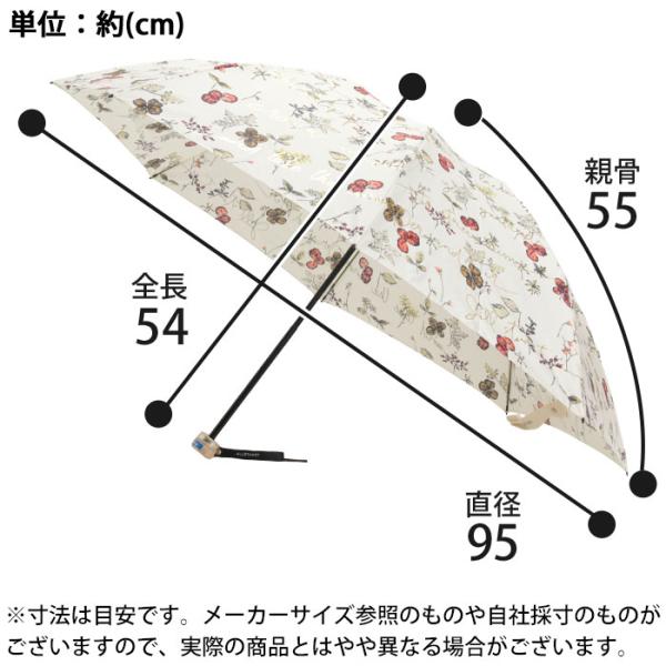 JILL STUART ジル スチュアート 折りたたみ傘 レディース 女性 ボタニカルプリント 雨傘 折りたたみ 55cm コンパクト 撥水 上品 高級感 17731 母の日_5
