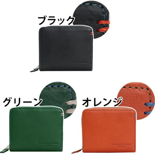 キャサリンハムネット ロンドン 二つ折財布 KATHARINE HAMNETT LONDON ラウンドファスナー ウォレット 小銭入れ メンズ レディース
