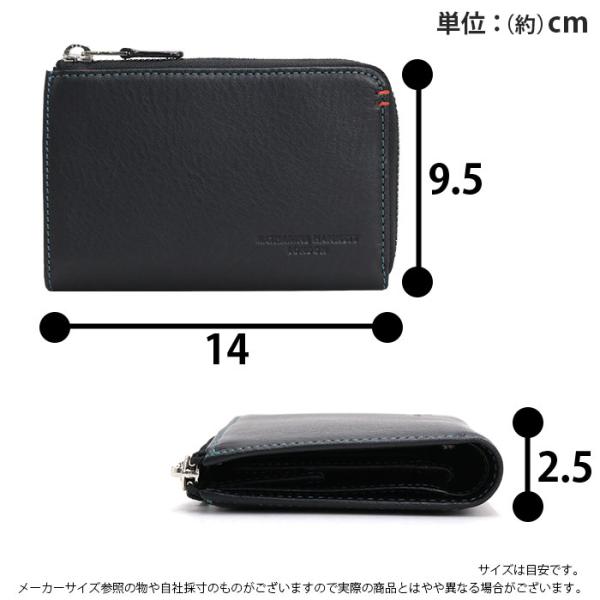 キャサリンハムネット ロンドン 二つ折財布 KATHARINE HAMNETT LONDON ミドル L字ファスナー ウォレット 小銭入れ メンズ レディース_11