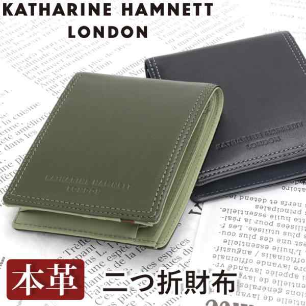 キャサリンハムネット ロンドン 財布 二つ折財布 KATHARINE HAMNETT LONDON 札入れ 財布 ウォレット 牛革 レザー レディース