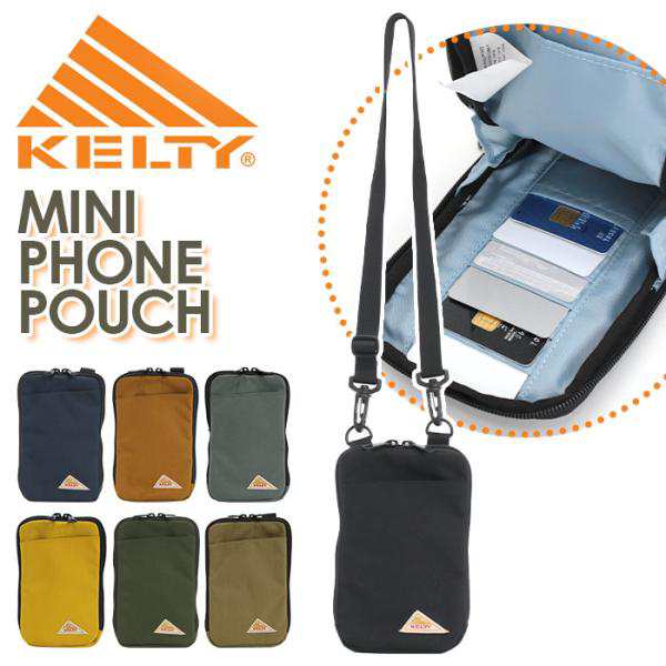 ショルダーバッグ KELTY ケルティ MINI PHONE POUCH ミニフォンポーチ 正規品 メンズ レディース お財布ショルダー ミニショルダー 無地 おでかけ 軽量の通販は