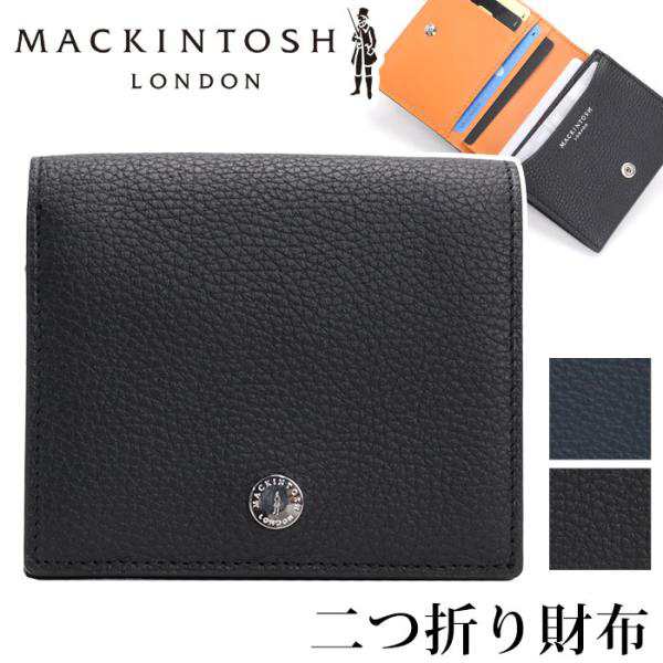 MACKINTOSH LONDON マッキントッシュ ロンドン 二つ折り財布 メンズ 男性 MEDAL メダル 二つ折り財布 本革 牛革 通勤 社会人 ビジネス ブラック 高級 フォーマルの通販は