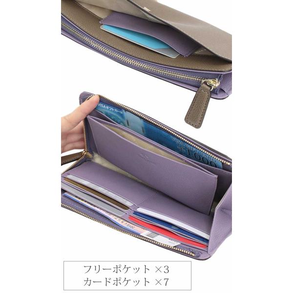 ≪SALE 30％OFF≫ ペレボルサ 財布 PELLE BORSA 長財布 レディース French Calf Goods フレンチカーフグッズ スリムト 薄型 サブ財布 大人 女性 男女 女子 【CPT】_5