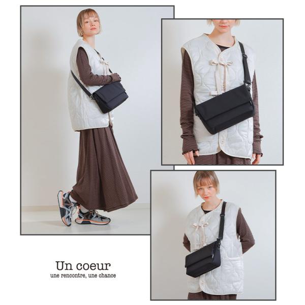Un coeur アンクール ショルダーバッグ サブバッグ 斜め掛け メンズ レディース 男性 女性 通学 通勤 TORO ll フラップショルダー A5 撥水加工 K902003_11