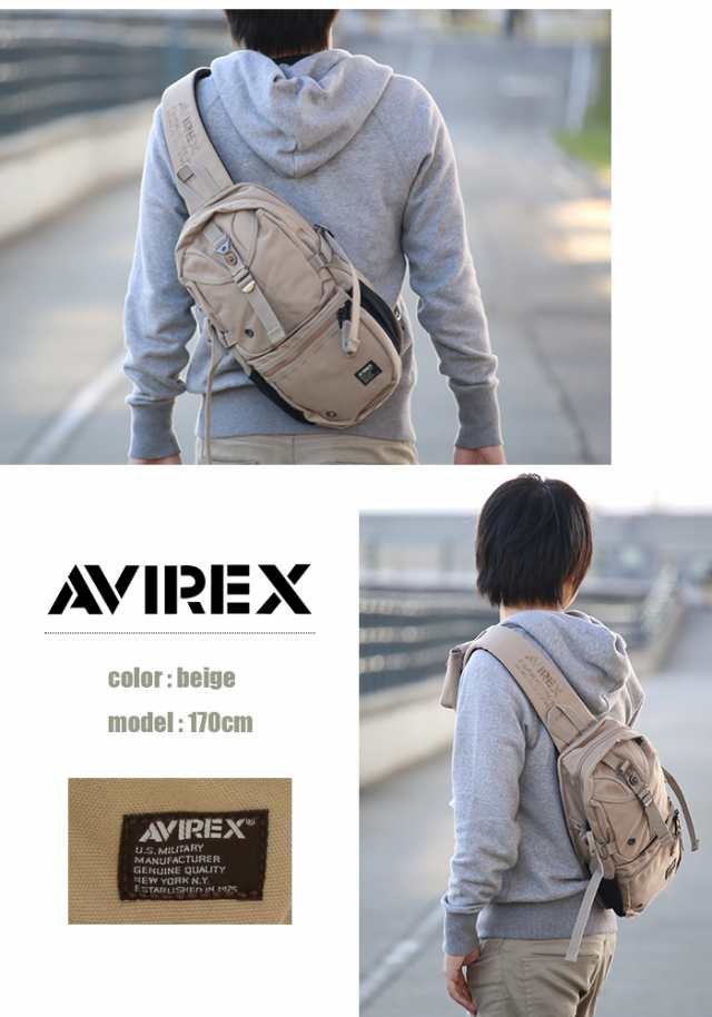 AVIREX ボディバッグ ショルダーバッグ メンズ