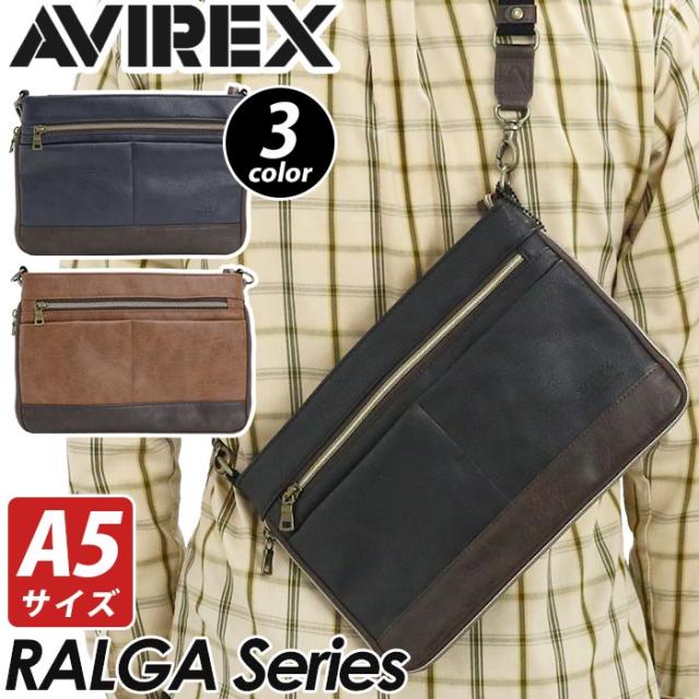 アヴィレックス ショルダーバッグ AVIREX メンズ レディース 男女兼用 アビレックス 2way ショルダーサコッシュショルダー クラッチバッグ 斜めがけ 斜めがけバッグ 通学 通勤 ユニセックス タブレット収納 ミリタリー 黒 A5 おしゃれ 人気 LARGA ラルガ AX2030の通販は 6,490円