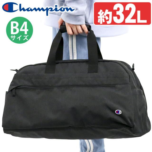チャンピオン ボストンバッグ Champion レディース メンズ ドリュー ボストン バッグ カバン ボストンショルダー ショルダーバッグ ショルダー 通勤 通学 中学生 高校生 学生 部活 遠征 合宿 旅行 出張 修学旅行 アウトドア ブラック A4 B4 A3 32L 67910の通販は 7,066円