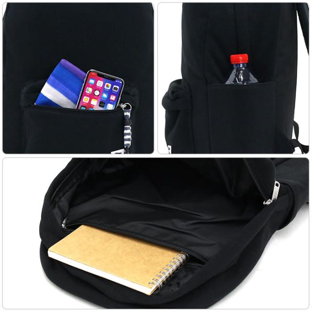 リュック CHUMS チャムス 正規品 Hurricane Day Pack Sweat ハリケーン デイ パック スウェット リュックサック デイパック バックパック バッグ カバン ラウンド型 撥水 メンズ レディース ユニセックス アウトドア 通勤 学生 黒 A4 CH60-3596_5