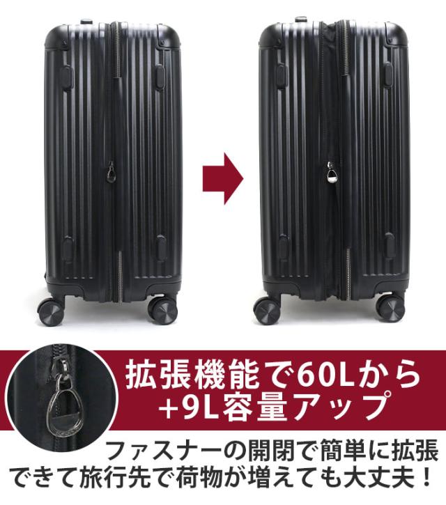 Coleman コールマン キャリーバッグ 大容量 スーツケース Mサイズ 拡張