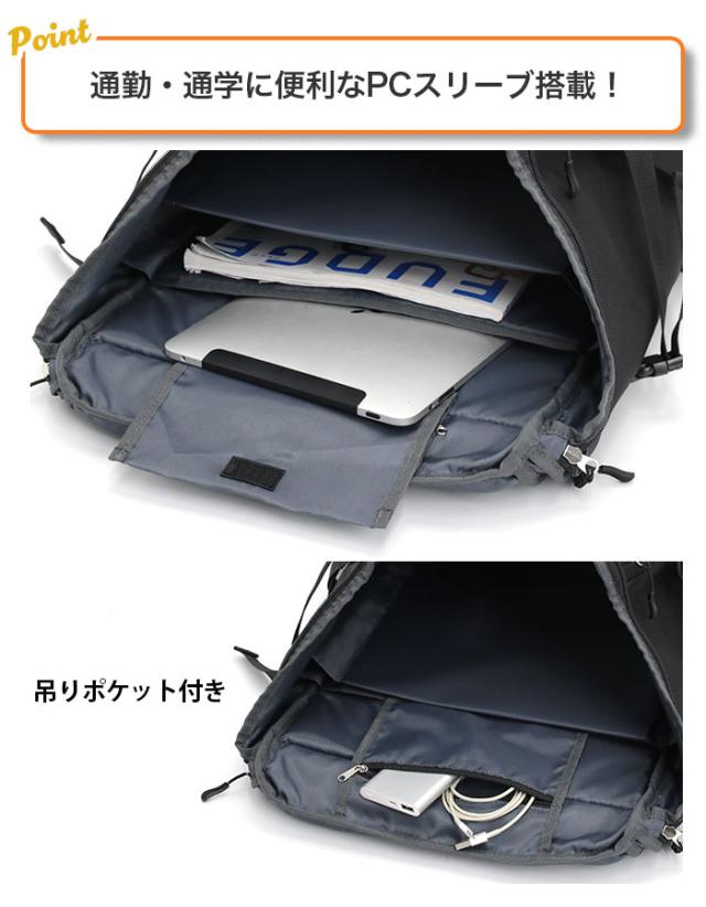 コンバース CONVERSE リュックサック スクエア ボックスリュック バックパック デイパック リュック ポーチ付き A4 B4 33L 大容量 大きめ PC収納 パソコン レディース 通勤 通学 シンプル ロゴ ワンポイント マザーズバッグ 人気 CV RUBBER PATCH BOX BACKPACK 81640100_6