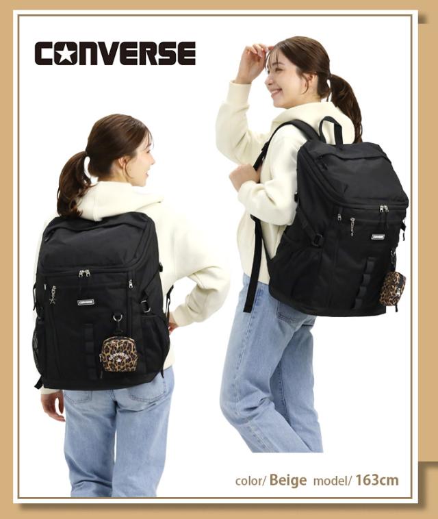 コンバース CONVERSE リュックサック スクエア ボックスリュック バックパック デイパック リュック ポーチ付き A4 B4 33L 大容量 大きめ PC収納 パソコン レディース 通勤 通学 シンプル ロゴ ワンポイント マザーズバッグ 人気 CV RUBBER PATCH BOX BACKPACK 81640100_17