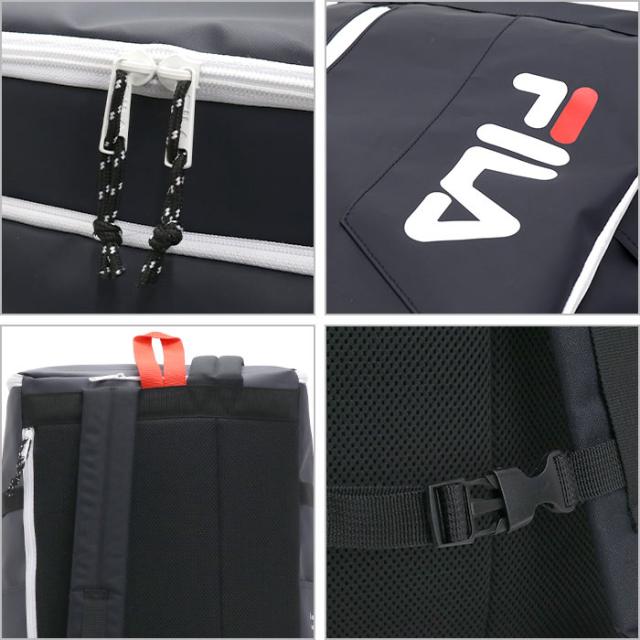 フィラ リュック 30L 大容量 FILA メンズ レディース 男女兼用 BOX型 リュックサック スクエア 通学リュック 人気 女の子 通学 学生 丈夫 撥水 バッグ A4 B4 PC スポーツ 通勤 タブレット ボックス デイパック 男子 女子 男性 女性 丈夫 ボックス 30L以上 7762_9