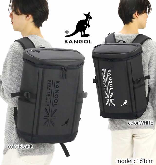 【限定モデル】 カンゴール リュック 別注 KANGOL レディース メンズ 大容量 リュックサック 30L スクエアリュック 通学リュック  黒リュ｜au PAY マーケット