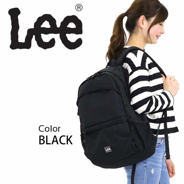 Lee リュック レディース メンズ Lee リー 通学 学生 リュックサック デイパック 黒リュック かっこいい 通勤用 通学用 ブラック タブレの通販はau Pay マーケット バッグ スーツケースのbellezza ベレッツァ