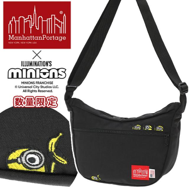 ManhattanPortage マンハッタンポーテージ ショルダーバッグ 押さえるひな型 ミニオン 定まり品 ミニ肩先 肩先 御徒面子 嚢 曲がった掛け 肩かけ メンズ レディース 男女兼用 控え選手御徒面子 B5 黒いこと 黒 分かりやすい MP2409MNOS