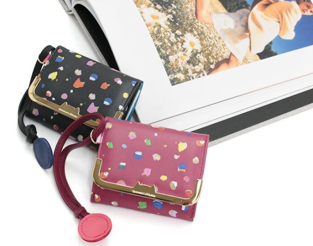 ツモリチサト tsumori chisato CARRY 財布 三つ折財布 正規品 レディース ミニ財布 3つ折り財布 折財布 お財布 ウォレット コンパクトウォレット コンパクト 黒 カード収納 小銭入れ 札入れ ドット ねこ かわいい おしゃれ キレイめ 女子 大人 上品 【CPT】 57930_5