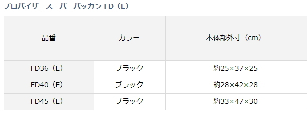 ダイワ プロバイザースーパーバッカン ブラック Fd45 E D01 O01 の通販はau Pay マーケット 釣人館ますだ Au Pay マーケット店