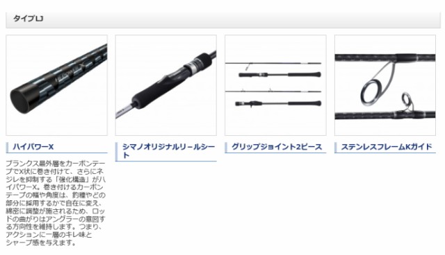 シマノ 21 グラップラー BB タイプLJ B63-1 / ジギングロッド (S01)の