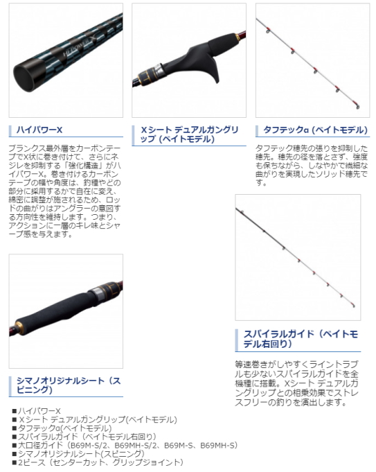 船竿 シマノ 21 エンゲツ BB B69M-S ベイトモデル / shimanoの通販はau