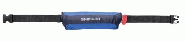 (セール) シマノ ラフトエアジャケット コンパクトタイプ 膨脹式救命具 VF-053U ブルー フリー