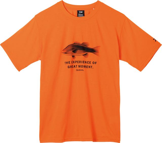 セール) ダイワ グラフィックTシャツ BASS DE-6622 オレンジ M