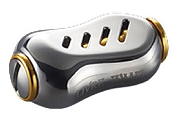 メガテック リブレ 5201 HSGL-2 ノブ単体フィーノ 2個入 シルバー＋ゴールド / ハンドルノブ / 釣具