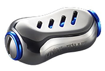 メガテック リブレ 5203 HSBL-2 ノブ単体フィーノ 2個入 シルバー＋ブルー / ハンドルノブ / 釣具