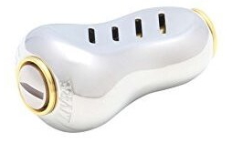 メガテック 5441 FPGL-2 ノブ単体フィーノプラス 2個入 シルバー＋ゴールド / ハンドルノブ / 釣具