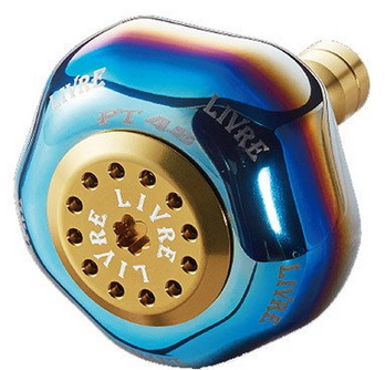 メガテック リブレ 10520 PT48LGL-1 ノブ単体PT48 ダイワL用 ファイヤー+ゴールドC / ハンドルノブ / 釣具