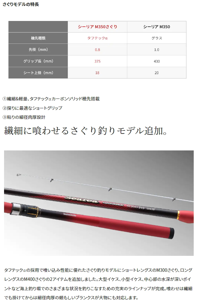 シマノ シーリア 海上釣堀 350 青物 / shimanoの通販はau PAY