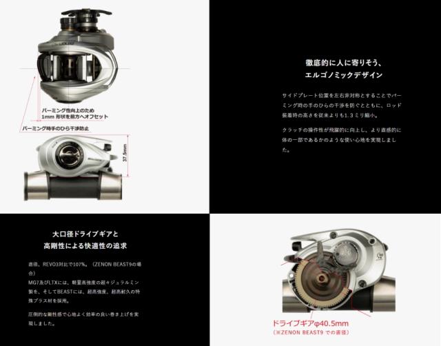 ベイトリール アブ ガルシア ゼノン MG7-L(左ハンドル) / abugarcia