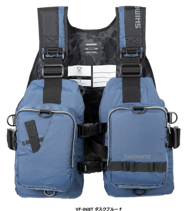 シマノ ゲームベストライト VF-068T ダスクブルー フリー / 救命具 / 釣具 shimano