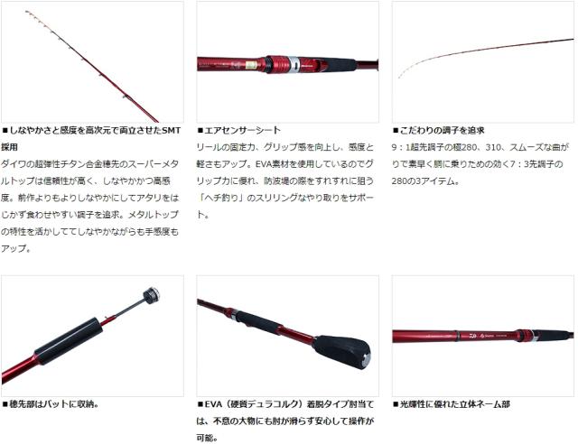 ダイワ(DAIWA) ヘチ竿 BJスナイパーメタルチューン ヘチ 極280 楽天市場】ダイワ(Daiwa) BJスナイパーメタルチューン ヘチ 極280
