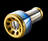 メガテック リブレ 5381 F2FGL-2 ノブ単体 フォルテッシモ 2個 ファイヤー＋ゴールドC / ハンドルノブ / 釣具